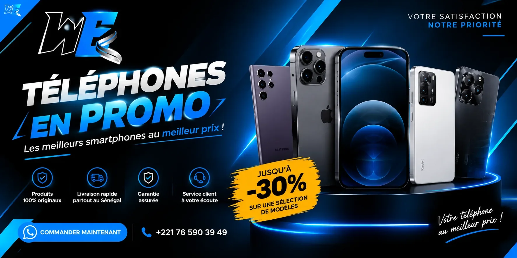 Téléphones en promo – jusqu'à -30 %