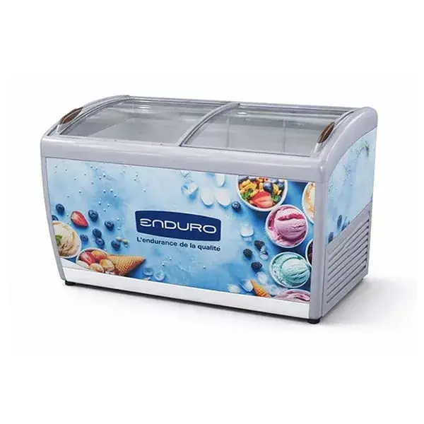 Congélateur Enduro Horizontal 400L Vitrine CVTR400X