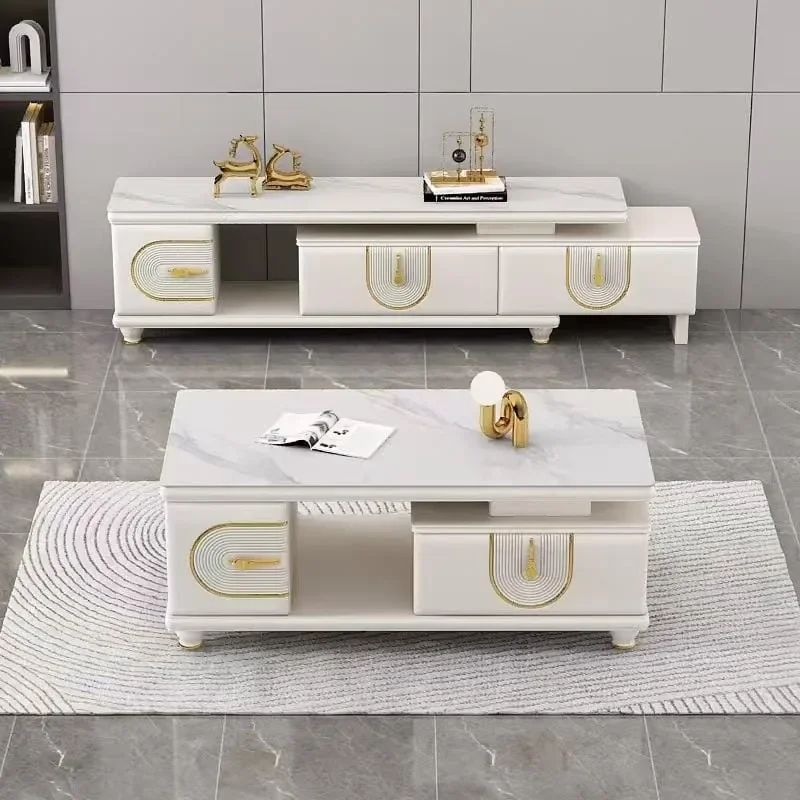 Ensemble meuble TV beige 150x40 TV432 + table basse 120x60 432